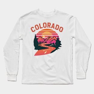 Colorado Vintage Outoor Design Long Sleeve T-Shirt